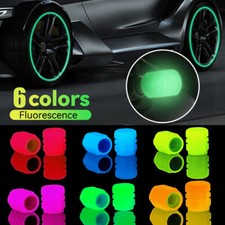 4pcs Luminous Car Tyre Valve